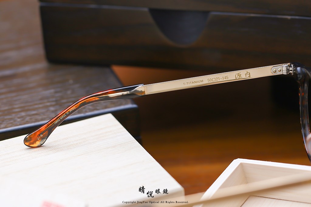 睛悦眼鏡,角矢甚治郎,手工眼鏡,日本手工眼鏡,賽璐珞,Celluloid,江戶限定 源內 C6
