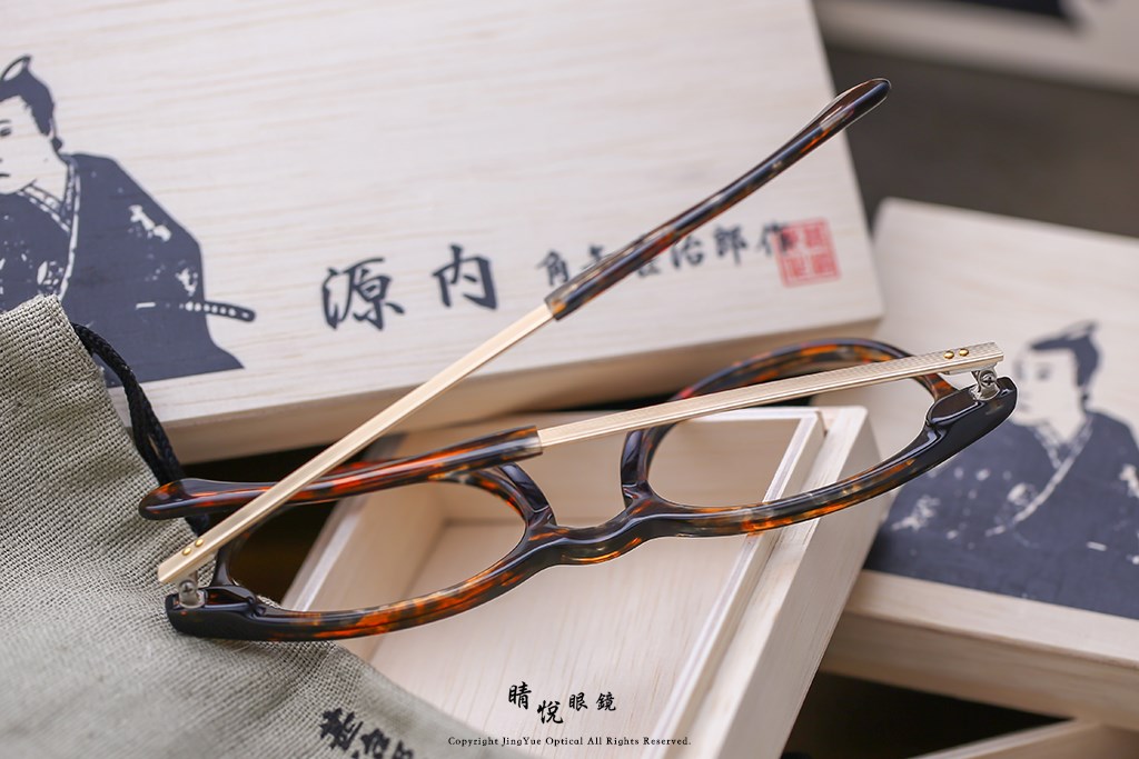 睛悦眼鏡,角矢甚治郎,手工眼鏡,日本手工眼鏡,賽璐珞,Celluloid,江戶限定 源內 C6