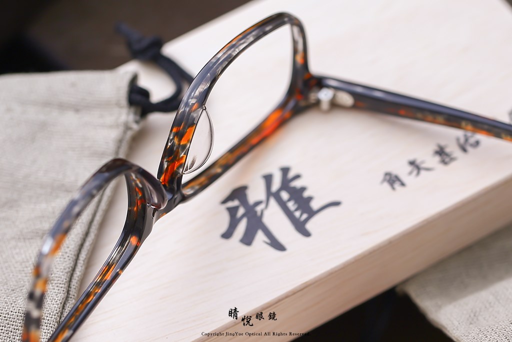 睛悦眼鏡,角矢甚治郎,手工眼鏡,日本手工眼鏡,賽璐珞,Celluloid,雅 龍之介 C6 