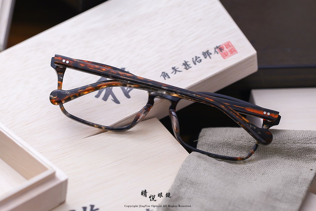 睛悦眼鏡,角矢甚治郎,手工眼鏡,日本手工眼鏡,賽璐珞,Celluloid,雅 龍之介 C6 