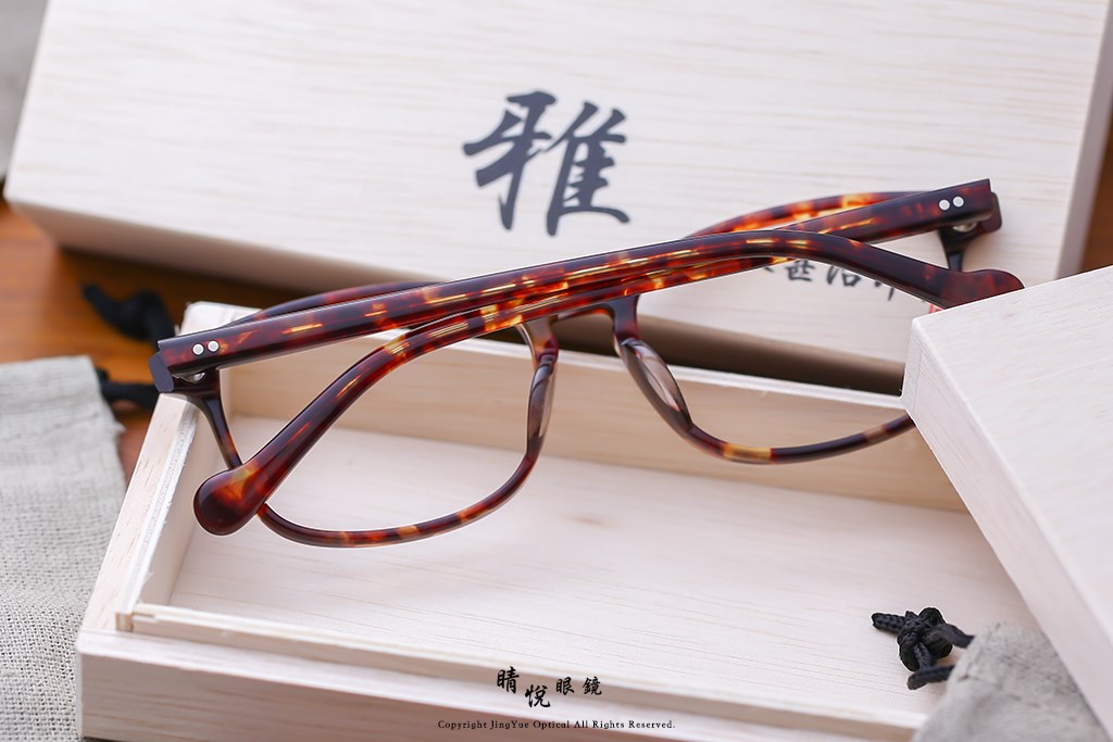 睛悦眼鏡,角矢甚治郎,手工眼鏡,日本手工眼鏡,賽璐珞,Celluloid,雅 諭吉 C13