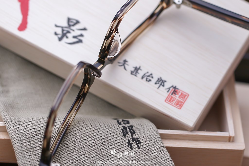 睛悦眼鏡,角矢甚治郎,手工眼鏡,日本手工眼鏡,賽璐珞,Celluloid,影 三太夫 C3