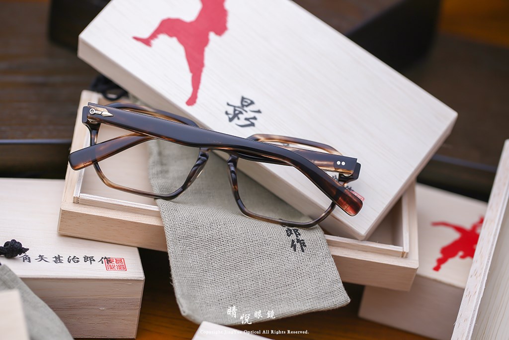 睛悦眼鏡,角矢甚治郎,手工眼鏡,日本手工眼鏡,賽璐珞,Celluloid,影 三太夫 C3