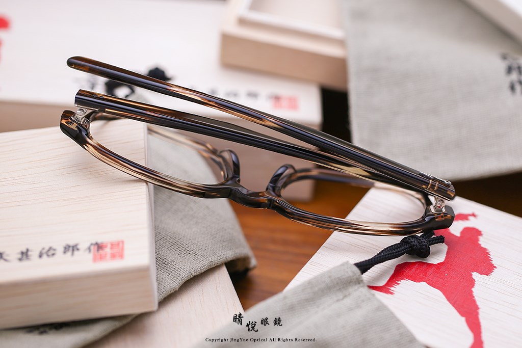 睛悦眼鏡,角矢甚治郎,手工眼鏡,日本手工眼鏡,賽璐珞,Celluloid,影 三太夫 C3