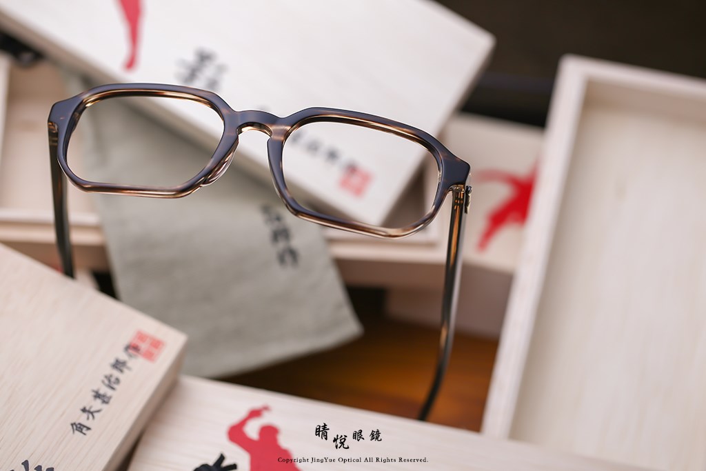 睛悦眼鏡,角矢甚治郎,手工眼鏡,日本手工眼鏡,賽璐珞,Celluloid,影 三太夫 C3