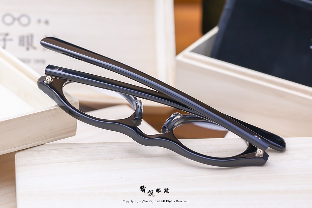 睛悦眼鏡,金子眼鏡,kaneko,手工眼鏡,日本手工眼鏡,賽璐珞,acetate,Celluloid,KA 76 BK