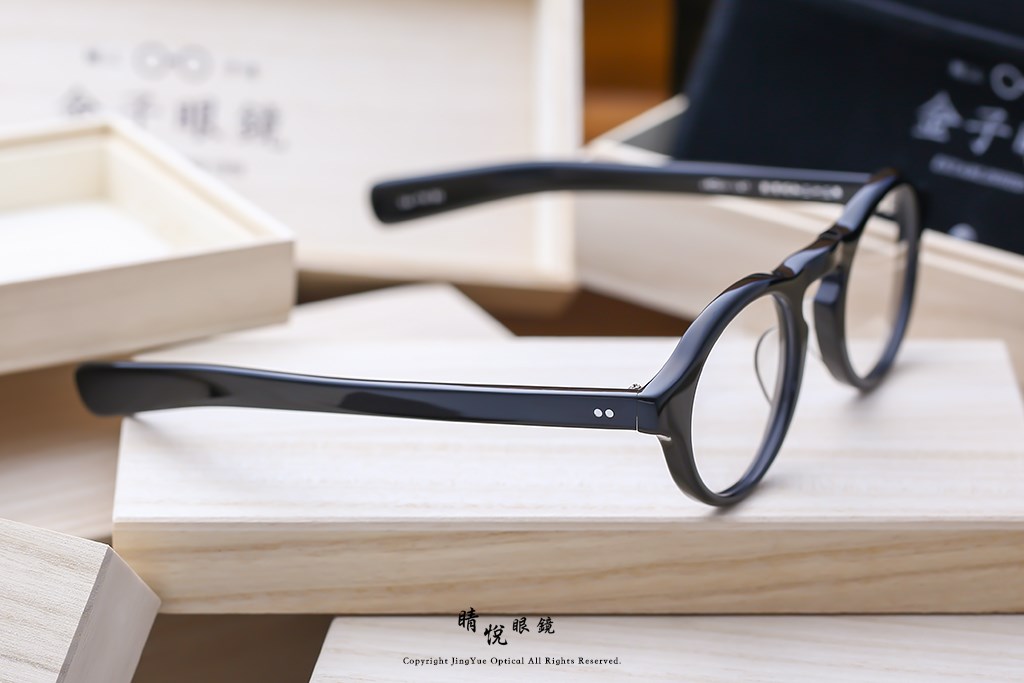 睛悦眼鏡,金子眼鏡,kaneko,手工眼鏡,日本手工眼鏡,賽璐珞,acetate,Celluloid,KA 76 BK