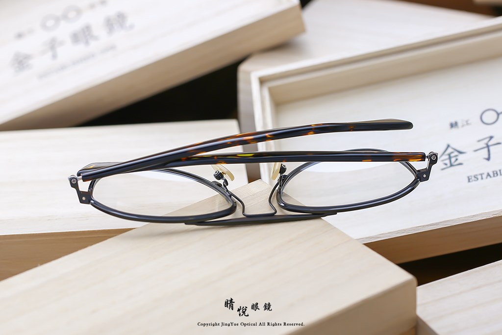 睛悦眼鏡,金子眼鏡,kaneko,手工眼鏡,日本手工眼鏡,賽璐珞,Celluloid,KV 166 IPBK