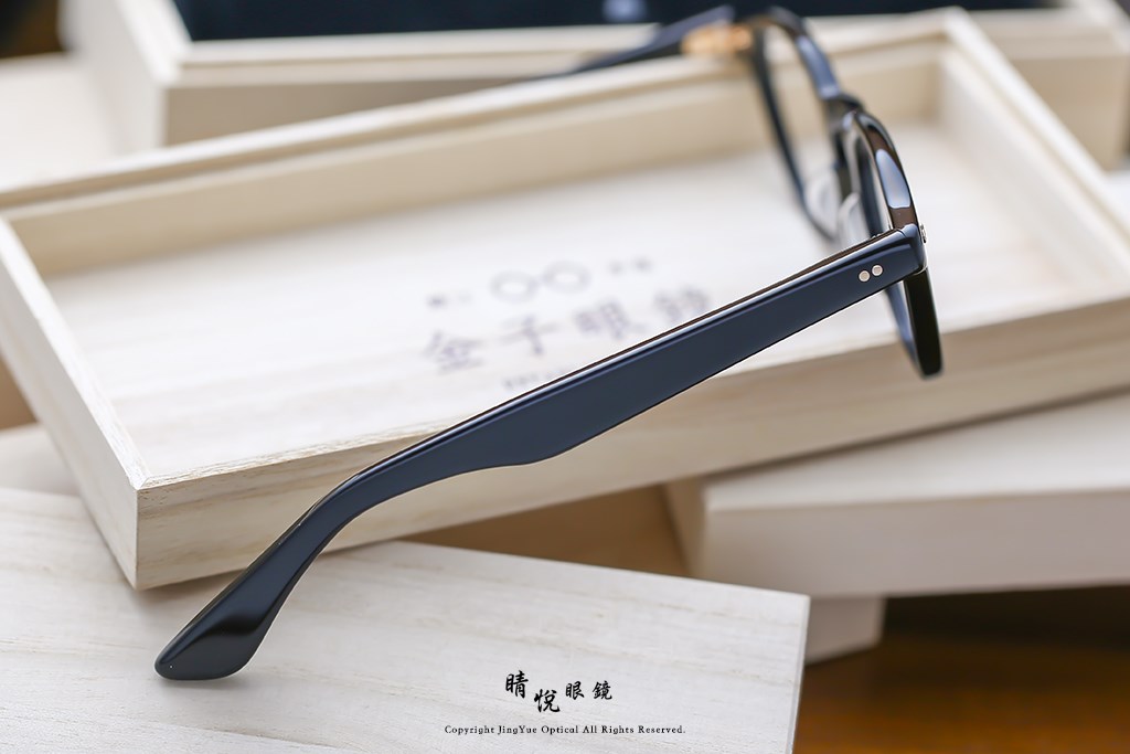 睛悦眼鏡,金子眼鏡,kaneko,手工眼鏡,日本手工眼鏡,賽璐珞,Celluloid,KC 60 BK