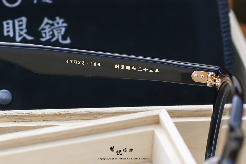 睛悦眼鏡,金子眼鏡,kaneko,手工眼鏡,日本手工眼鏡,賽璐珞,Celluloid,KC 60 BK