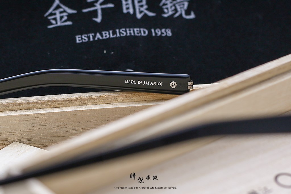 睛悦眼鏡,金子眼鏡,kaneko,手工眼鏡,日本手工眼鏡,賽璐珞,Celluloid,KMP 25 BK