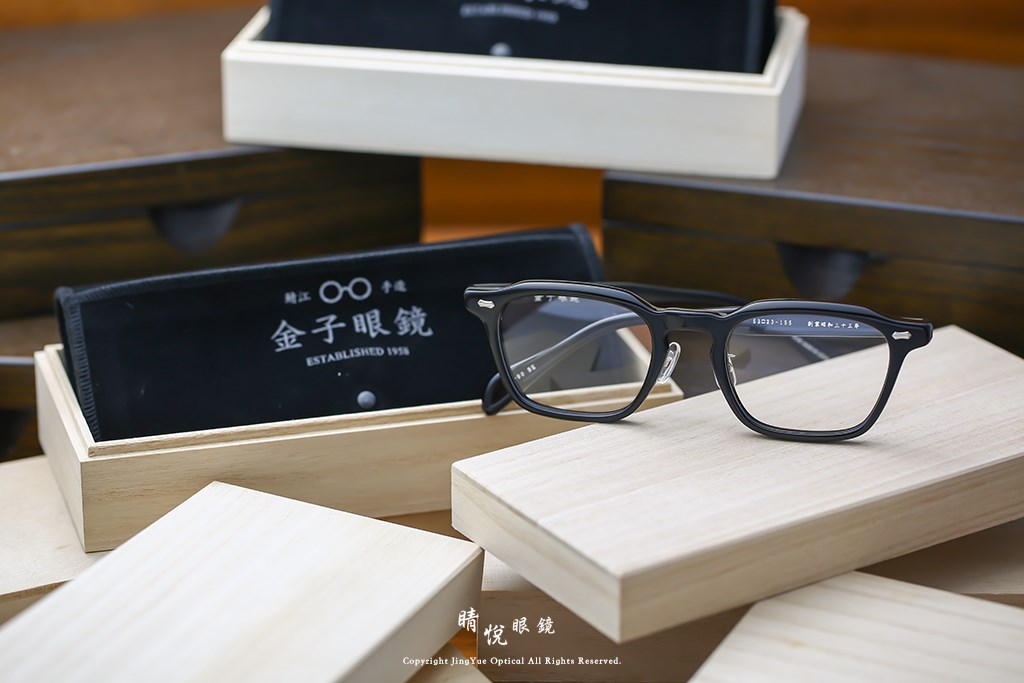 睛悦眼鏡,金子眼鏡,kaneko,手工眼鏡,日本手工眼鏡,賽璐珞,acetate,Celluloid,KA 90 BK