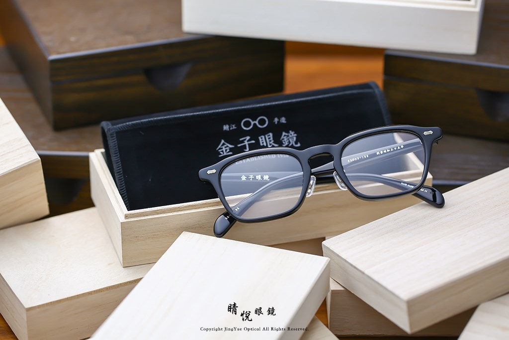 睛悦眼鏡,金子眼鏡,kaneko,手工眼鏡,日本手工眼鏡,賽璐珞,acetate,Celluloid,KA 90 BK