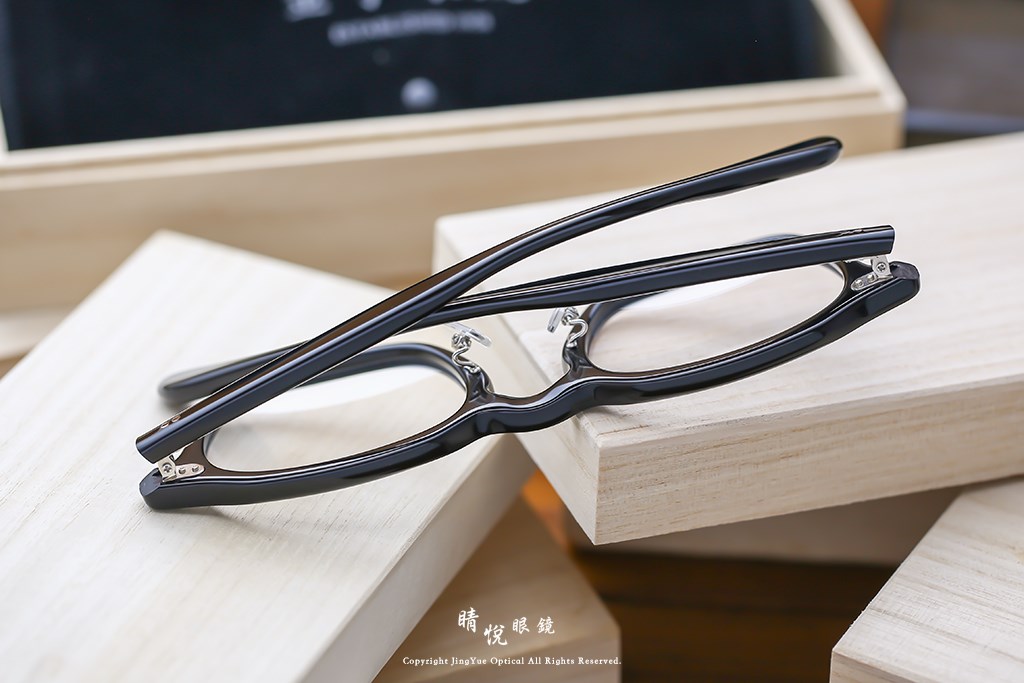 睛悦眼鏡,金子眼鏡,kaneko,手工眼鏡,日本手工眼鏡,賽璐珞,acetate,Celluloid,KA 90 BK