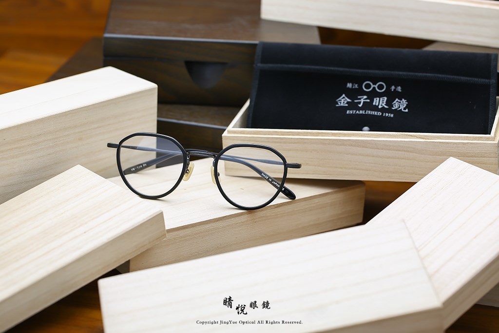 睛悦眼鏡,金子眼鏡,kaneko,手工眼鏡,日本手工眼鏡,KV129,BK