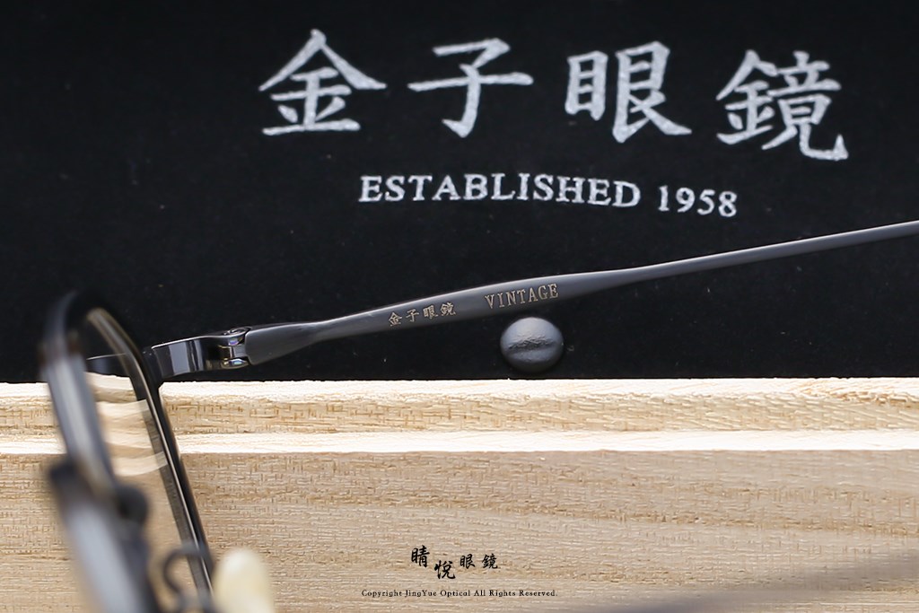 睛悦眼鏡,金子眼鏡,kaneko,手工眼鏡,日本手工眼鏡,KV129,BK