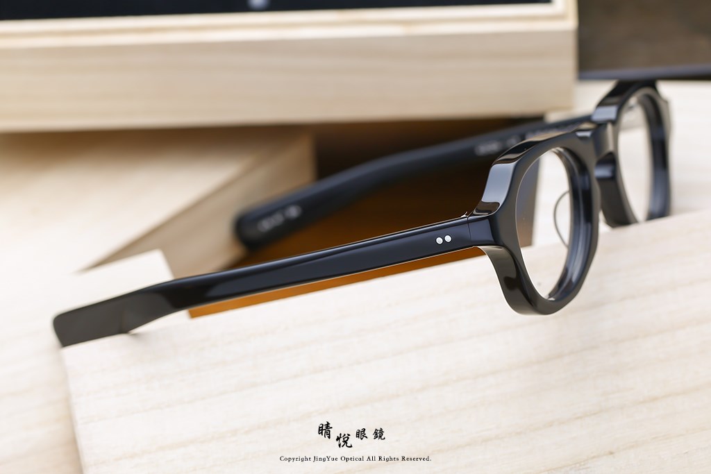 睛悦眼鏡,金子眼鏡,kaneko,手工眼鏡,日本手工眼鏡,醋酸纖維,板料,ACETATE,KA47,BK
