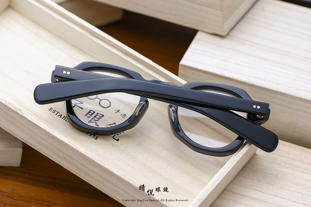 睛悦眼鏡,金子眼鏡,kaneko,手工眼鏡,日本手工眼鏡,醋酸纖維,板料,ACETATE,KA47,BK