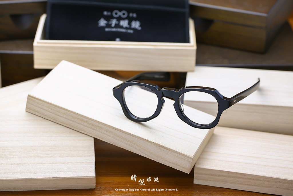 睛悦眼鏡,金子眼鏡,kaneko,手工眼鏡,日本手工眼鏡,醋酸纖維,板料,ACETATE,KA47,BK