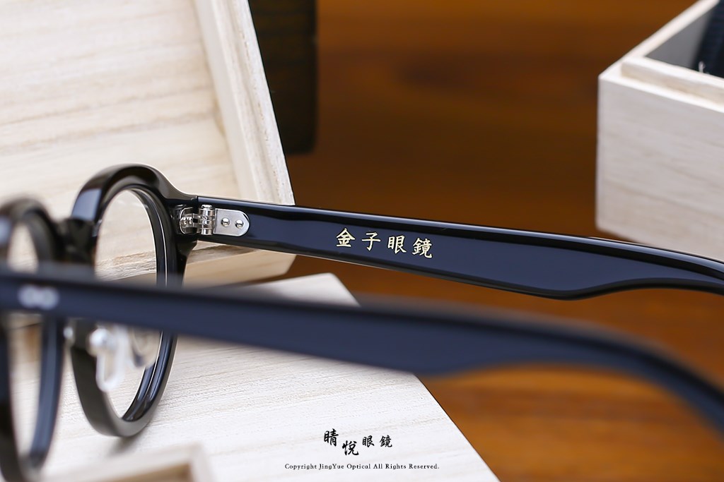 睛悦眼鏡,金子眼鏡,kaneko,手工眼鏡,日本手工眼鏡,賽璐珞,Celluloid,KC77,BK	