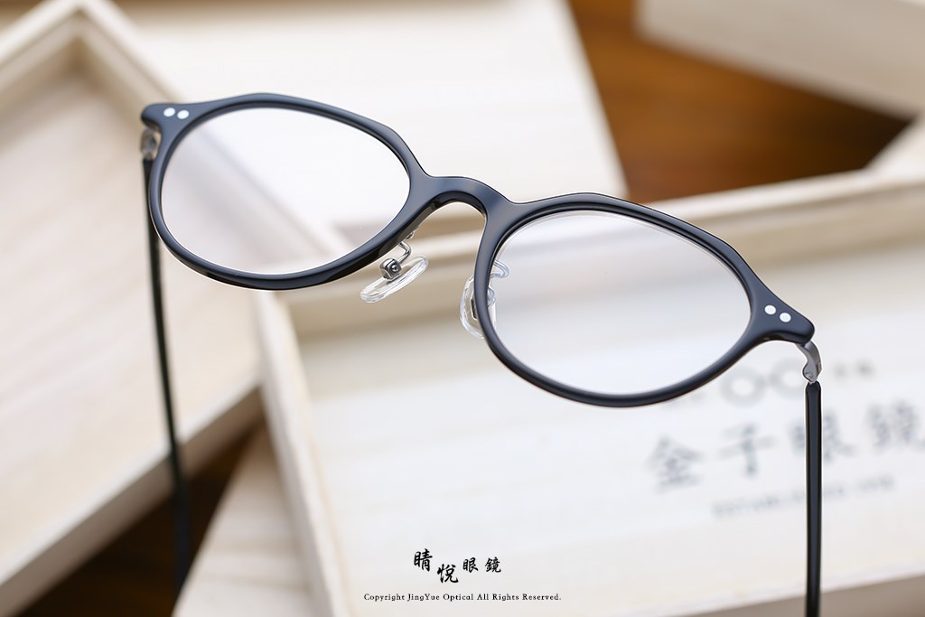 睛悦眼鏡,金子眼鏡,kaneko,手工眼鏡,日本手工眼鏡,賽璐珞,Celluloid,KC 74,BK	