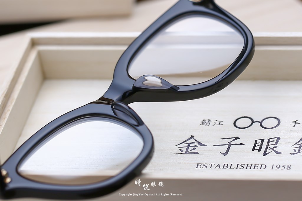 睛悦眼鏡,金子眼鏡,kaneko,手工眼鏡,日本手工眼鏡,賽璐珞,Celluloid,KC 90,BK