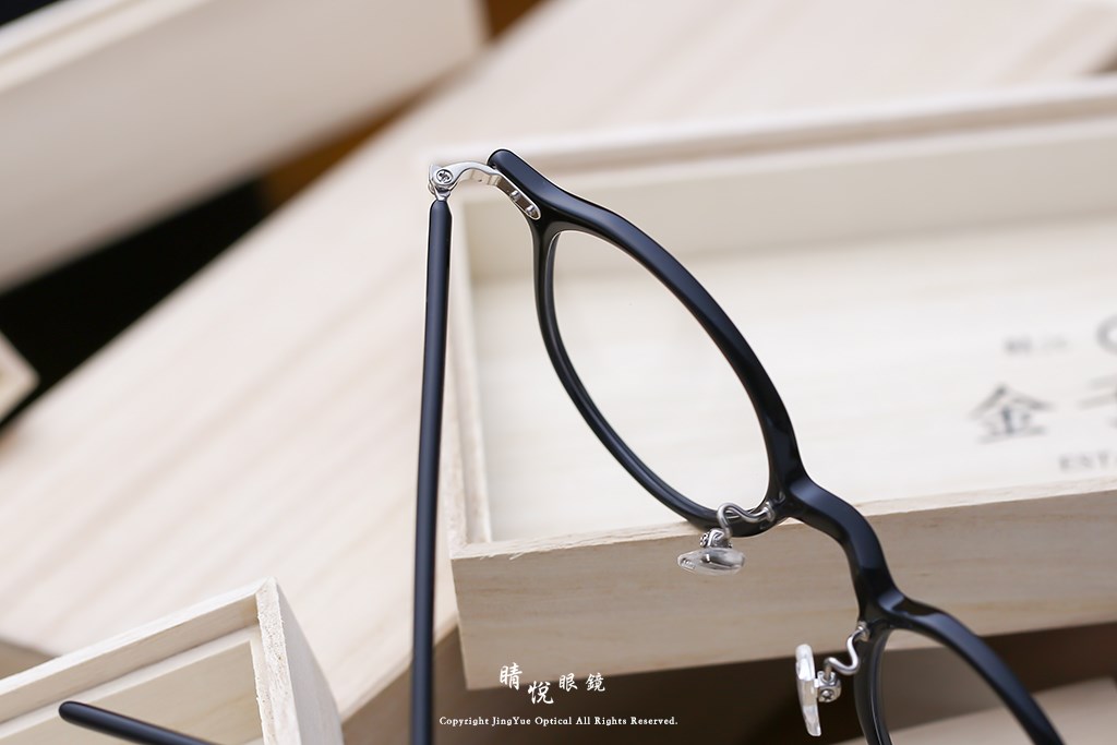 睛悦眼鏡,金子眼鏡,kaneko,手工眼鏡,日本手工眼鏡,賽璐珞,Celluloid,KC30,BK