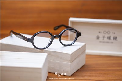 職人工藝 完美呈現 金子眼鏡 賽璐珞系列 KC OU BK 61237 