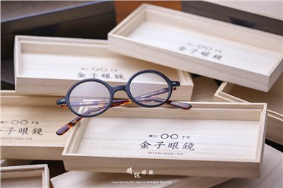 職人工藝 完美呈現 金子眼鏡 賽璐珞系列 KC OT BK 77919
