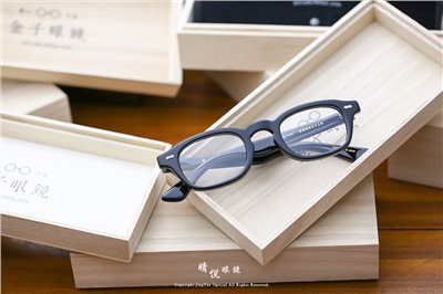 職人工藝 完美呈現 金子眼鏡 賽璐珞系列 KC HE BK 87559